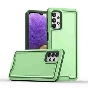 For Samsung Galaxy A32 5G Armour Two-color TPU + PC Phone Case(Green+Grey)