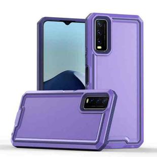 For vivo Y20 / Y20i / Y20s / Y12s Armour Two-color TPU + PC Phone Case(Purple)