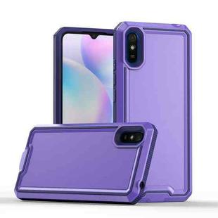 For Xiaomi Redmi 9A Armour Two-color TPU + PC Phone Case(Purple)