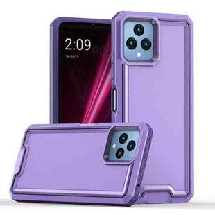 For T-Mobile Revvl 6 5G Armour Two-color TPU + PC Phone Case(Purple)