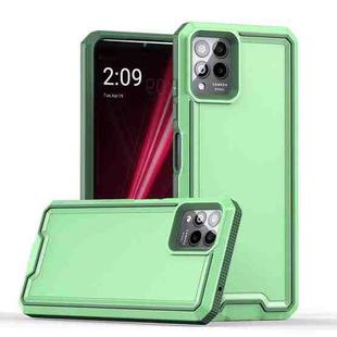 For T-Mobile Revvl 6 Pro 5G Armour Two-color TPU + PC Phone Case(Green+Grey)