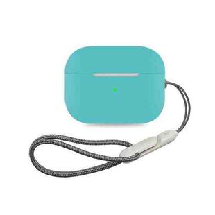 For AirPods Pro 2 Earphone Silicone Protective Case(Lake Blue)