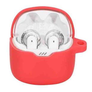 For JBL Tune Flex Earphone Silicone Protective Case(Red)