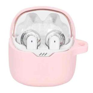 For JBL Tune Flex Earphone Silicone Protective Case(Pink)