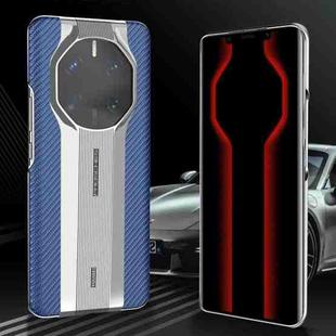 For Huawei Mate 50 RS Porsche Design Carbon Fiber Texture Frosted Phone Case(Blue)