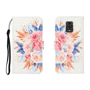 For Xiaomi Redmi Note 9 Pro 3D Colored Drawing Horizontal Flip Leather Case with Holder & Card Slot & Wallet(Sun Flower)