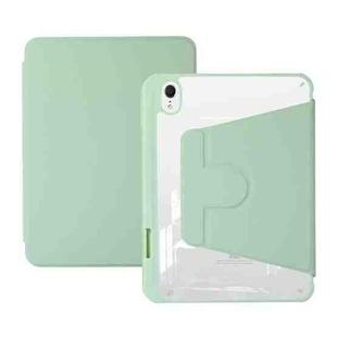 For iPad Air 5 2022 / 4 2020 Acrylic Rotatable Holder Tablet Leather Case(Green)