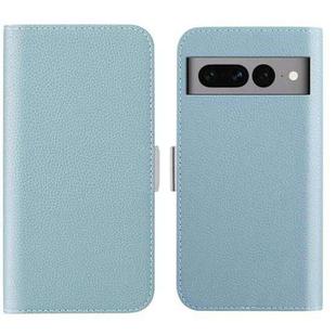 For Google Pixel 7 Pro Candy Color Litchi Texture Leather Phone Case(Light Blue)