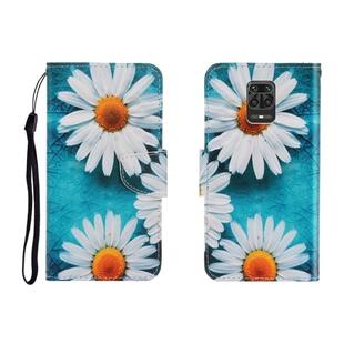 For Xiaomi Redmi Note 9 Pro Colored Drawing Horizontal Flip Leather Case with Holder & Card Slot & Wallet(Chrysanthemum)