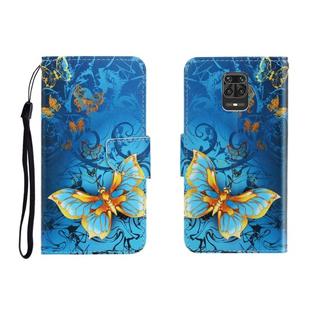 For Xiaomi Redmi Note 9 Pro Colored Drawing Horizontal Flip Leather Case with Holder & Card Slot & Wallet(Jade Butterfly)