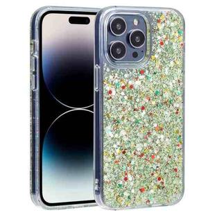 For iPhone 14 Pro Max DFANS DESIGN Starlight Shining TPU+PC Phone Case(Green)
