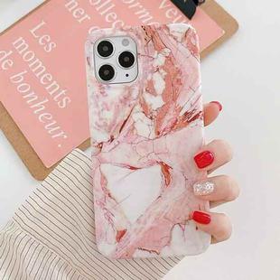 For iPhone 14 Marble Frosted TPU Phone Case(Pink)