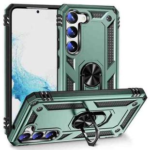 For Samsung Galaxy S23 5G Shockproof TPU + PC Phone Case(Dark Green)