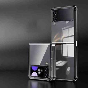 For Samsung Galaxy Z Flip3 5G Electroplating Airbag Shockproof Folding Phone Case(Black)