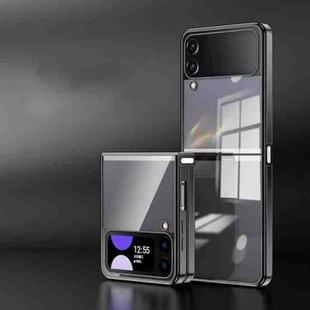 For Samsung Galaxy Z Flip3 5G Electroplating Airbag Folding Phone Case(Black)