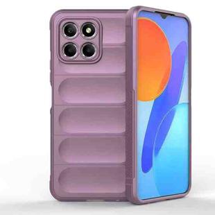 For Honor 8X 5G Magic Shield TPU + Flannel Phone Case(Purple)