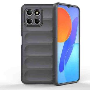 For Honor 8X 5G Magic Shield TPU + Flannel Phone Case(Dark Grey)