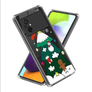 For Xiaomi Poco M5 Christmas Patterned Clear TPU Phone Cover Case(Christmas Tree)