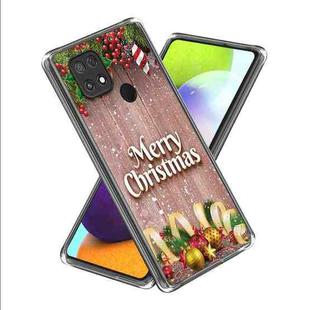 For Xiaomi Poco C40 Christmas Patterned Clear TPU Phone Cover Case(Christmas Theme)