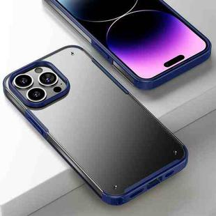 For iPhone 14 Pro Armor Frosted Phone Case(Blue)