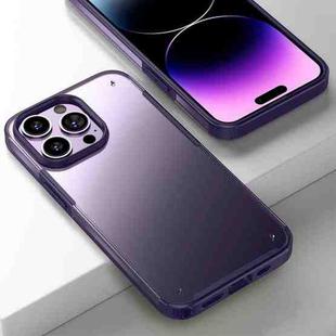 For iPhone 14 Pro Armor Frosted Phone Case(Purple)