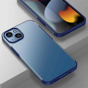 For iPhone 14 Plus Armor Frosted Phone Case(Blue)