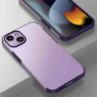 For iPhone 14 Plus Armor Frosted Phone Case(Purple)