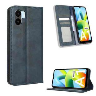 For Xiaomi Redmi A1 Magnetic Buckle Retro Texture Leather Phone Case(Blue)