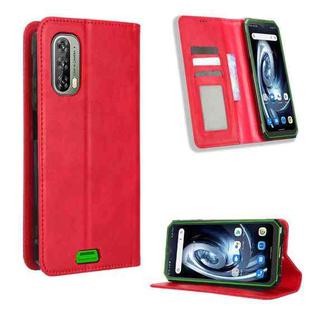 For Blackview BV7100 Magnetic Buckle Retro Texture Leather Phone Case(Red)