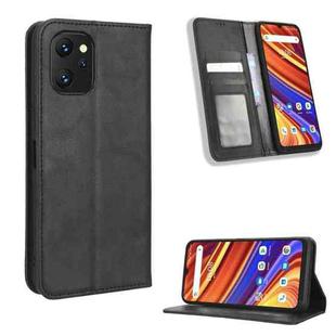 For UMIDIGI F3 5G / 4G / F3S / F3 SE Magnetic Buckle Retro Texture Leather Phone Case(Black)