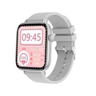 T49 1.9 inch HD Square Screen Smart Watch Supports Heart Rate Monitoring/Bluetooth Calling(Silver Blue)