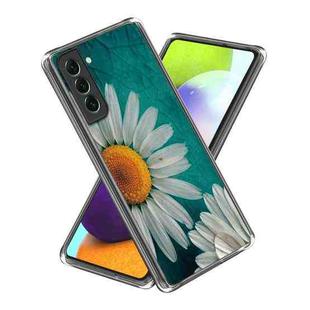 For Samsung Galaxy S23+ 5G Colored Drawing Clear TPU Phone Protective Case(Chrysanthemum)