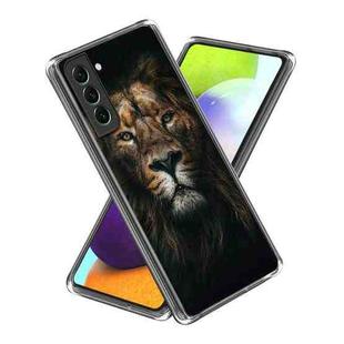 For Samsung Galaxy S23 5G Colored Drawing Clear TPU Phone Protective Case(Lion King)