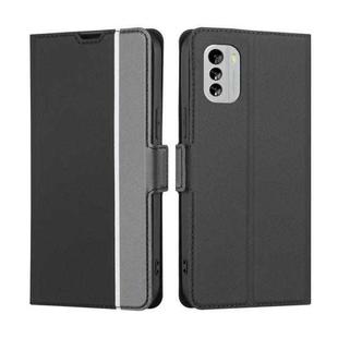 For Nokia G60 5G Twill Texture Side Buckle Leather Phone Case(Black)