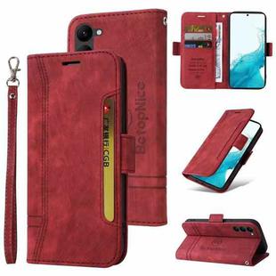 For Samsung Galaxy S23+ 5G BETOPNICE Dual-side Buckle Leather Phone Case(Red)