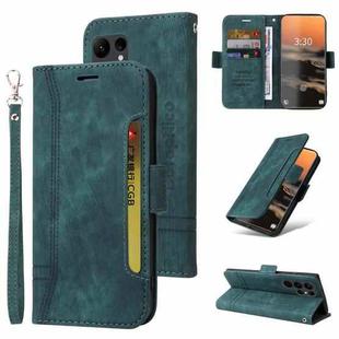 For Samsung Galaxy S23 Ultra 5G BETOPNICE Dual-side Buckle Leather Phone Case(Green)