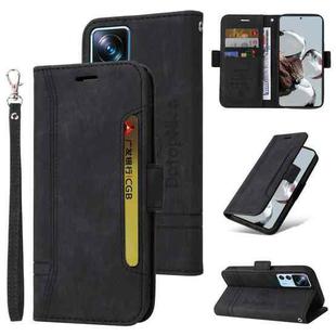 For Xiaomi 12T / 12T Pro / K50 Ultra BETOPNICE Dual-side Buckle Leather Phone Case(Black)