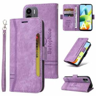 For Xiaomi Redmi A1 4G BETOPNICE Dual-side Buckle Leather Phone Case(Purple)