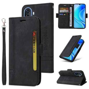 For Huawei nova Y70 / Y70 Plus / Enjoy 50 BETOPNICE Dual-side Buckle Leather Phone Case(Black)