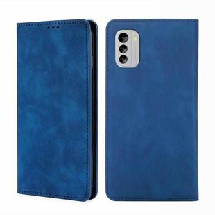 For Nokia G60 5G Skin Feel Magnetic Horizontal Flip Leather Phone Case(Blue)