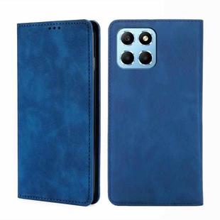 For Honor X8 5G/X6 Skin Feel Magnetic Horizontal Flip Leather Phone Case(Blue)