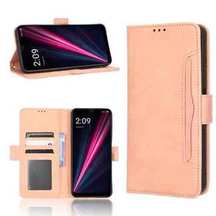 For T-Mobile REVVL 6 Pro 5G Skin Feel Calf Texture Card Slots Leather Phone Case(Pink)