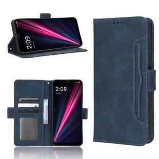 For T-Mobile REVVL 6 Pro 5G Skin Feel Calf Texture Card Slots Leather Phone Case(Blue)