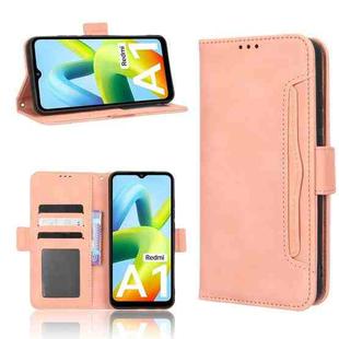 For Xiaomi Redmi A1 Skin Feel Calf Texture Card Slots Leather Phone Case(Pink)