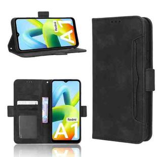 For Xiaomi Redmi A1 Skin Feel Calf Texture Card Slots Leather Phone Case(Black)