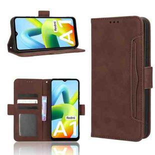 For Xiaomi Redmi A1 Skin Feel Calf Texture Card Slots Leather Phone Case(Brown)