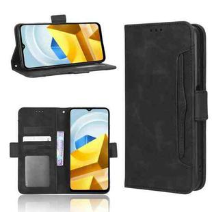 For Xiaomi Poco M5 Skin Feel Calf Texture Card Slots Leather Phone Case(Black)