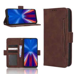 For UMIDIGI C1 Skin Feel Calf Texture Card Slots Leather Phone Case(Brown)