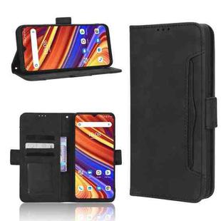 For UMIDIGI F3 5G / 4G / F3S / F3 SE Skin Feel Calf Texture Card Slots Leather Phone Case(Black)