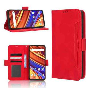 For UMIDIGI Power 7 / Power 7S Skin Feel Calf Texture Card Slots Leather Phone Case(Red)